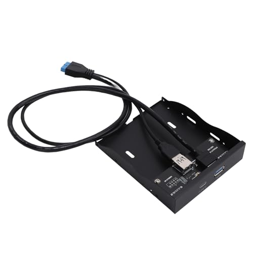 USB-3.0-Frontplatten-Hub, Hochgeschwindigkeits-5-Gbit/s-Typ-C- und USB-3.0A-Diskettenlaufwerk-Frontplatte, Starke Kompatibilität, Sichere Verwendung, Starke Erweiterbarkeit, für von Bewinner