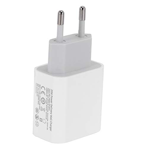 USB C-Ladegerät, 20W PD-Ladegerät 2-Port-Handy-Tablet-Schnellladegerät, Kompakter Typ-C-Adapter Tragbares Ladegerät für Laptop, Tablets, Smartphones (EU-Stecker) von Bewinner