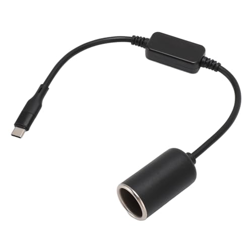 USB-C-auf-Zigarettenanzünder-Adapter, 12-V-USB-Typ-C-Stecker auf Zigarettenanzünder-Adapterkabel, USB-C-15-W-Superschnell-Autoladegerät Typ-C-Autostecker für Dashcam, GPS von Bewinner