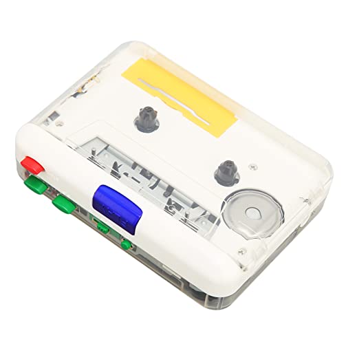 USB Kassetten zu MP3 Konverter, Tragbarer Walkman Stereo Kassetten zu MP3 Konverter, Wiederaufladbar, mit 3,5 mm Buchse und Farbigen Tasten für Laptops, Lautsprecher, CD Brenner von Bewinner
