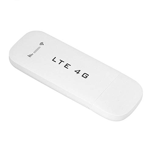 USB-LTE-4G-Stick-Modem, Wireless-USB-Netzwerkadapter mit WLAN-Hotspot, WLAN-Hotspot-Router-Unterstützung, SIM, Weiß(mit WiFi-Funktion) von Bewinner
