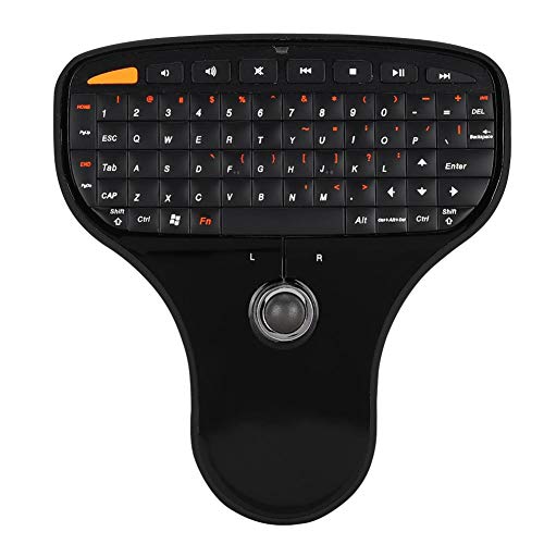USB-Multimedia-Tastatur, 2,4-G-Funkmaus-Tastatur Ausgestattet mit einer vollständigen QWERTZ-Tastatur und einem Trackball für Windows-Multimedia-Steuerung und vollständiger Steuerung. Bietet eine komf von Bewinner