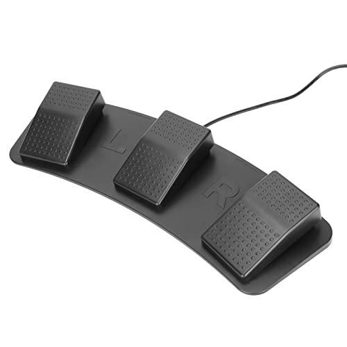 USB Triple Foot Pedal, Triple Keys Controller Mechanischer Schalter, USB Foot Control Keyboard Action Switch Pedal für Game Media Instrument von Bewinner