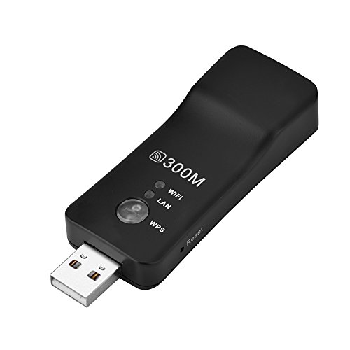 USB-WLAN-Repeater, kabelgebundener und kabelloser Signalverstärker AP-WLAN-Smart-TV-Netzwerkadapter Multifunktionaler AP-Signalverstärker, Hochleistungs-WLAN-Hotspot-Extender mit USB-Stromversorgung von Bewinner