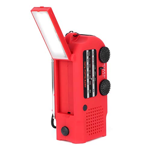 Wiederaufladbares Solar-Notfallradio XSY-299 mit LED-Taschenlampe, Tragbares Wetterwetterradio FM AM WX WB NOAA Professional, Tragbares USB-Radio mit Display von Bewinner