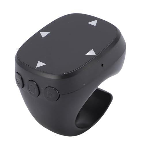 Wireless Bluetooth-Fernbedienung, Multifunktionaler Scrolling-Ring für Tiktok/Video-Aufzeichnung, Seite Turner-Kamera-Fernbedienung, Kompatibel mit Android-Tablet, (Black) von Bewinner