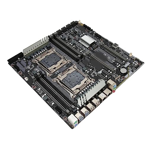 X99 DUAL F2 8 DDR4 Motherboard, Quad Channel, 32 GB/s Datenübertragung, 10 SATA3.0 Schnittstelle, Digitale Diagnosefunktion für Stabilen Betrieb, Hohe Stabilität von Bewinner