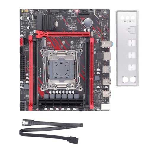 X99 P33 Computer Motherboard, 4 DDR3-Speicher, Langlebige Leiterplatte, USB 2.0-Anschlüsse, Stabile Leistung, LGA 2011 3 E5 V3 Gaming Mainboard für Desktop Compute von Bewinner