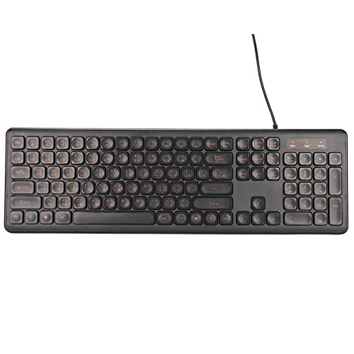 Zweisprachige Chinesisch Englische Tastatur, Chinesische Tastatur mit USB Kabel, Angenehmes Handgefühl, Geräuscharm, Geeignet für Zuhause, Büro von Bewinner