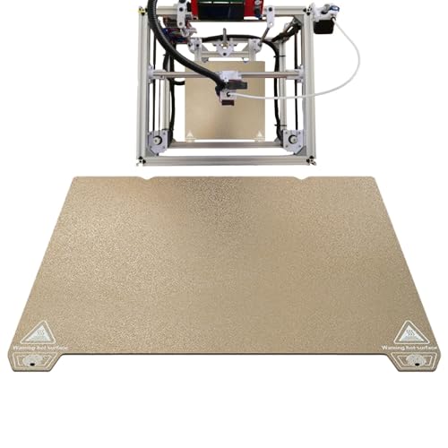 Bexdug 3D-Druckerplatte, 3D-Druckerbett - Strukturierte Plattformplatte 235 x 235 mm - Doppelseitiges Haustier, Bett-PEI-Platte für verbesserte Haftung, 3D-Drucker-Zubehör von Bexdug