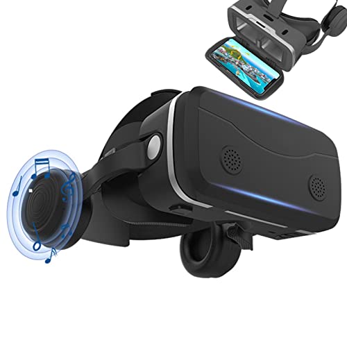 Bexdug 3D-VR-Brille | Virtual-Reality-Headset für Erwachsene,All-in-Handy-Virtual-Reality-VR-Headsets, kompatibel mit Smartphones und Anderen Mobilgeräten von Bexdug