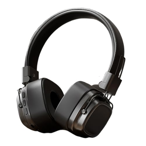 Bexdug Kabellose Kopfhörer, Reise-Over-Ear-Headset, Kopf-montiertes Headset, Vintage-Kopfhörer mit schwerem Bass für Reisen, Arbeit, Business Bexdug Kabellose Kopfhörer, Reise-Over-Ear-Headset, Kopf-montiertes Headset, Vintage-Kopfhörer mit schwerem Bass für Reisen, Arbeit, Business von Bexdug