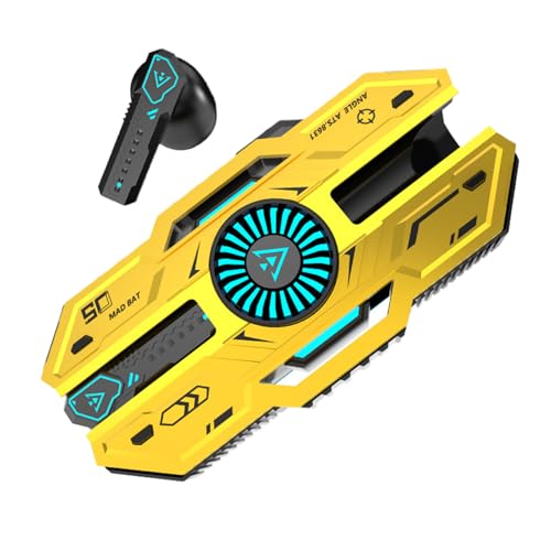 Bexdug Kabellose Kopfhörer mit Rauschunterdrückung, RGB-Licht, bequeme Ohrhörer, schnelles Aufladen, Unterhaltungselektronik für Pendler, Workout, , Radfahren, Reisen Bexdug Kabellose Kopfhörer mit Rauschunterdrückung, RGB-Licht, bequeme Ohrhörer, schnelles Aufladen, Unterhaltungselektronik für Pendler, Workout, , Radfahren, Reisen von Bexdug