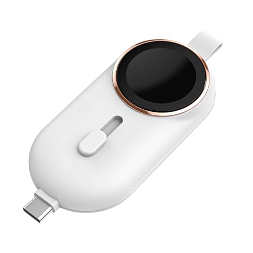 Bexdug Keychain -Ladegerät, Keychain tragbares Ladegerät,2-in-1 2000mAh Key Ring Handy Ladegerät - Kompakte Schlüsselkette Watch Fast Lade drahtloses magnetisches Powerbank für Outdoor -Reisen von Bexdug