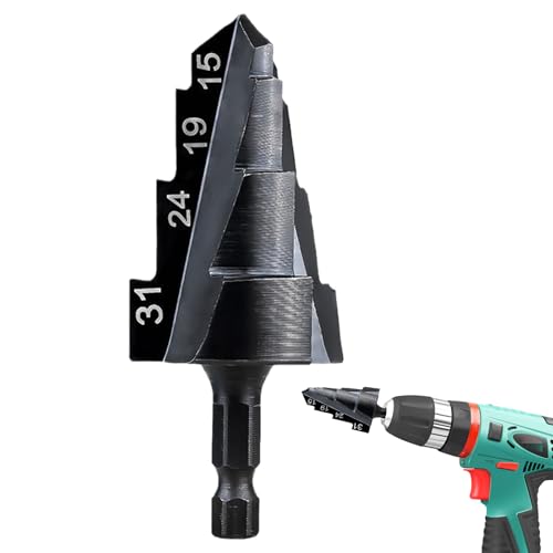 Bexdug Rohr -Reamer -Bohrer, Metallbohrer - Multifunktional hoher Härte Stepper Drill Bit | Robust Bexdug Rohr -Reamer -Bohrer, Metallbohrer - Multifunktional hoher Härte Stepper Drill Bit | Robust von Bexdug