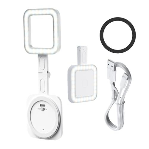 Bexdug Selfie Licht Für Telefon - Magnetisches handliches Aufhelllicht,Aufladbares magnetisches Dreißig-LED-Licht mit Dimmfunktion für Fotos und Livestreams Bexdug Selfie Licht Für Telefon - Magnetisches handliches Aufhelllicht,Aufladbares magnetisches Dreißig-LED-Licht mit Dimmfunktion für Fotos und Livestreams von Bexdug