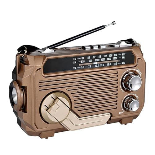 Bexdug Survival-Radio, Solar-Kurbelradio | Tragbare Handkurbel-Wetterradios | Batteriebetriebenes kabelloses Überlebensradio mit 3-Wege-Aufladung und Taschenlampe für den Innen- und Außenbereich Bexdug Survival-Radio, Solar-Kurbelradio | Tragbare Handkurbel-Wetterradios | Batteriebetriebenes kabelloses Überlebensradio mit 3-Wege-Aufladung und Taschenlampe für den Innen- und Außenbereich von Bexdug