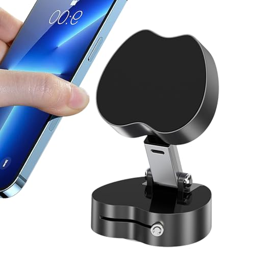 Bexdug Vakuum Saugnapf Handyhalterung - 360° Verstellbare & Zusammenklappbare Magnetische Autohalterung - Für Auto Armaturenbrett Büro Schreibtisch Reisen Videotelefonie Frauen von Bexdug