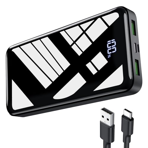 Power Bank 27000mAh, 22,5W PD20W USB-C Powerbank Externer Handyakkus mit LED-Anzeige, Tragbares Ladegerät Kompatibel mit iPhone 16 15 14 13 12 11 Pro Power Bank 27000mAh, 22,5W PD20W USB-C Powerbank Externer Handyakkus mit LED-Anzeige, Tragbares Ladegerät Kompatibel mit iPhone 16 15 14 13 12 11 Pro von Bextoo