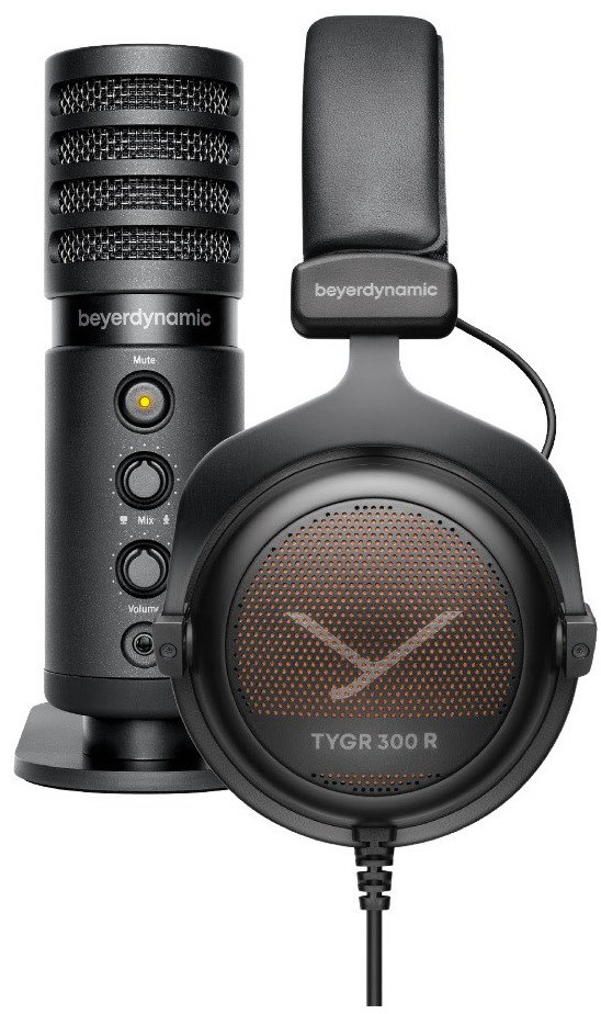 Beyerdynamic TEAM TYGR mit TYGR 300 R Gaming Kopfhörer und FOX USB-Mikrofon von Beyerdynamic