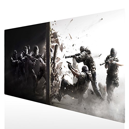 Erweitertes Mauspad, 900 x 400 mm, großformatige Matte für Tastatur und zum Spielen, wasserabweisend mit haltbar genähten Kanten, ideal für Gaming und Laptop-Büro, von Beyme Erweitertes Mauspad, 900 x 400 mm, großformatige Matte für Tastatur und zum Spielen, wasserabweisend mit haltbar genähten Kanten, ideal für Gaming und Laptop-Büro, von Beyme von Beyme