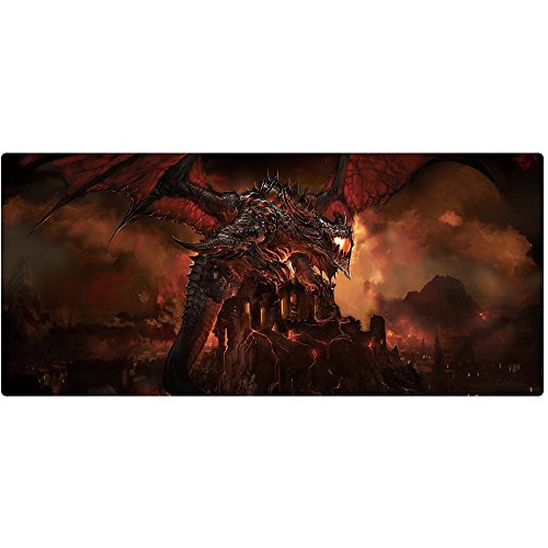 Erweitertes Mauspad, 900 x 400 mm, großformatige Matte für Tastatur und zum Spielen, wasserabweisend mit haltbar genähten Kanten, ideal für Gaming und Laptop-Büro, von Beyme Erweitertes Mauspad, 900 x 400 mm, großformatige Matte für Tastatur und zum Spielen, wasserabweisend mit haltbar genähten Kanten, ideal für Gaming und Laptop-Büro, von Beyme von Beyme