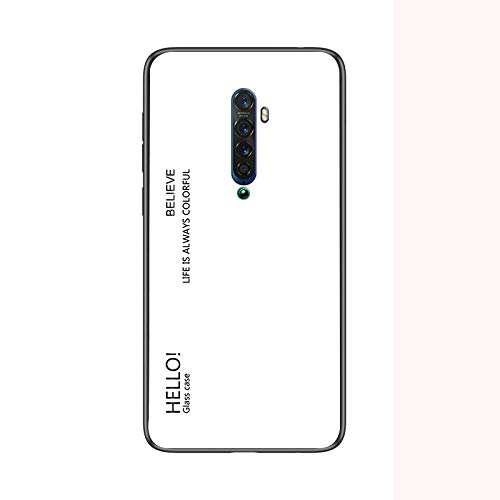 BeyondTop Gradient Hart Hülle für Oppo Reno 2 Schlanke und Dünne Stoßfest Handyhülle Rückseite mit TPU-Kanten Schutzhülle für Oppo Reno 2-Weiß BeyondTop Gradient Hart Hülle für Oppo Reno 2 Schlanke und Dünne Stoßfest Handyhülle Rückseite mit TPU-Kanten Schutzhülle für Oppo Reno 2-Weiß von BeyondTop