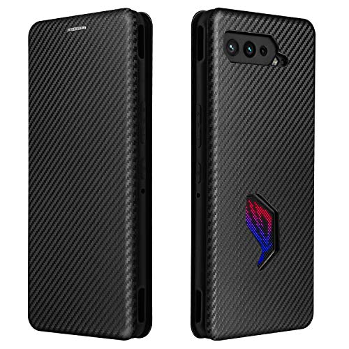 BeyondTop Handyhülle für Asus ROG Phone 5 Hülle, Asus ROG Phone 5 mit Halterungsfunktion, magnetische Flip-Wallet-Hülle ist kompatibel mit Hülle für Asus ROG Phone 5-Schwarz von BeyondTop