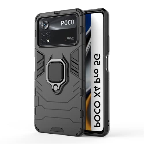BeyondTop Hülle Rugged Armor für Xiaomi Poco X4 Pro 5G Handyhülle Rückseite mit 360 Grad Ring Kickstand Stoßfest und Kratzfeste Schutzhülle für Xiaomi Poco X4 Pro 5G-Schwarz BeyondTop Hülle Rugged Armor für Xiaomi Poco X4 Pro 5G Handyhülle Rückseite mit 360 Grad Ring Kickstand Stoßfest und Kratzfeste Schutzhülle für Xiaomi Poco X4 Pro 5G-Schwarz von BeyondTop