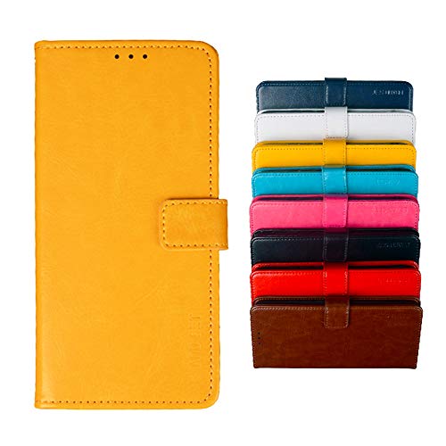 BeyondTop Hülle für Google Pixel 4A 4G PU Leder Brieftasche Case mit Stand Funktion und Magnetisch Schnalle Flip Handyhülle für Google Pixel 4A 4G-Gelb BeyondTop Hülle für Google Pixel 4A 4G PU Leder Brieftasche Case mit Stand Funktion und Magnetisch Schnalle Flip Handyhülle für Google Pixel 4A 4G-Gelb von BeyondTop