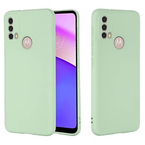 BeyondTop Hülle für Motorola Moto E20/E30/E40 Hülle, Ultra Dünn Hochwertiges flüssiges Silikon Case, rutschfeste Schale, Handyhülle für Motorola Moto E20/E30/E40 Stoßfeste Hülle (Grün) von BeyondTop