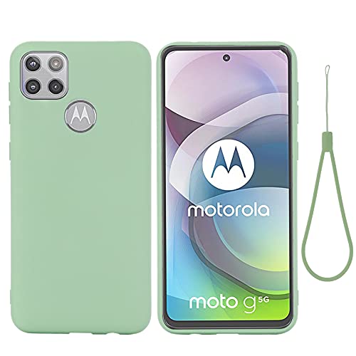 BeyondTop Hülle für Motorola Moto G 5G Hülle, Ultra Dünn Hochwertiges flüssiges Silikon Case, rutschfeste Schale, Handyhülle für Motorola Moto G 5G Stoßfeste Hülle (Grün) von BeyondTop