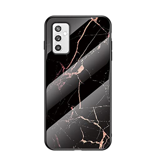 BeyondTop Hülle für Samsung Galaxy M52 5G Hülle Marmor Gehärtetem Glas & Silikon Rand Hybrid Hardcase Stoßfest Kratzfest Handyhülle Dünn Case Handyhülle für Samsung Galaxy M52 5G (Schwarzes Gold) BeyondTop Hülle für Samsung Galaxy M52 5G Hülle Marmor Gehärtetem Glas & Silikon Rand Hybrid Hardcase Stoßfest Kratzfest Handyhülle Dünn Case Handyhülle für Samsung Galaxy M52 5G (Schwarzes Gold) von BeyondTop