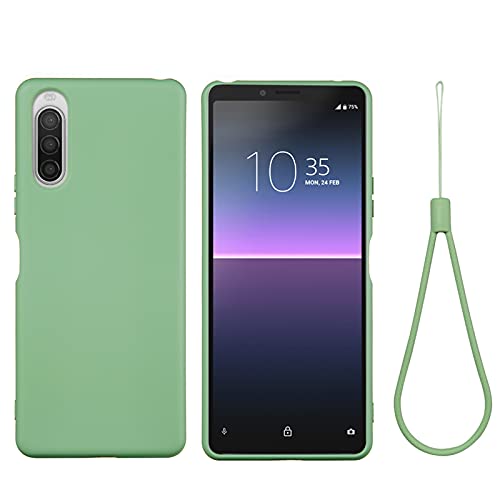BeyondTop Hülle für Sony Xperia 10 II Hülle, Ultra Dünn Hochwertiges flüssiges Silikon Case, rutschfeste Schale, Handyhülle für Sony Xperia 10 II Stoßfeste Hülle (Grün) von BeyondTop