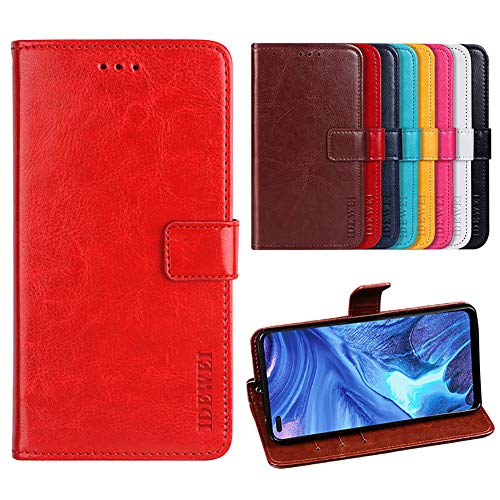 BeyondTop Hülle für Tecno Spark 7T PU Leder Brieftasche Case mit Stand Funktion und Magnetisch Schnalle Flip Handyhülle für Tecno Spark 7T-Rot BeyondTop Hülle für Tecno Spark 7T PU Leder Brieftasche Case mit Stand Funktion und Magnetisch Schnalle Flip Handyhülle für Tecno Spark 7T-Rot von BeyondTop
