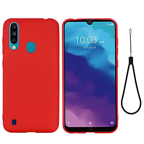 BeyondTop Hülle für ZTE Blade A7 2020 Hülle, Ultra Dünn Hochwertiges flüssiges Silikon Case, rutschfeste Schale, Handyhülle für ZTE Blade A7 2020 Stoßfeste Hülle (Rot) von BeyondTop