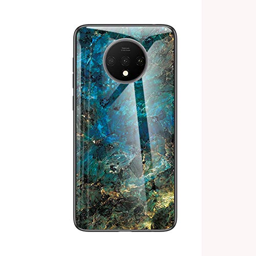 BeyondTop Marmor Hülle für OnePlus 7T Slim und Dünn Panzerglas Backcover mit TPU Rand Schutzhülle für OnePlus 7T Blau BeyondTop Marmor Hülle für OnePlus 7T Slim und Dünn Panzerglas Backcover mit TPU Rand Schutzhülle für OnePlus 7T Blau von BeyondTop