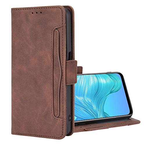 BeyondTop Schutzhülle für Blackview A100 Hülle, Schutzhülle Handy Lederhülle PU Leder Hülle Handytasche Cover Handyhülle für Blackview A100 Ledertasche-Brown von BeyondTop