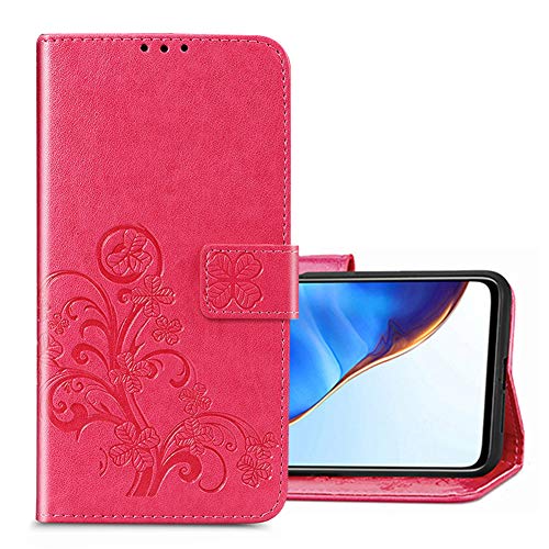 BeyondTop Schutzhülle für Motorola Moto G31/G41 Hülle, PU+TPU Leder Wallet Tasche Cover, Brieftasche Case mit Stand FunktionUltra Slim Card Slot Hülle für Motorola Moto G31/G41 (Rot) von BeyondTop