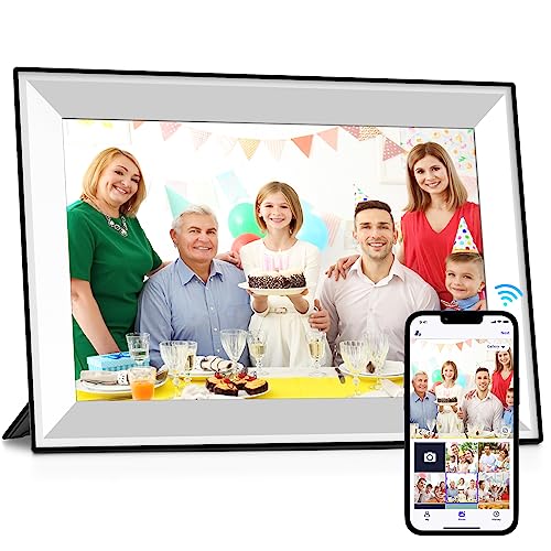 BGIFT 10,1 Zoll WiFi Digitaler Bilderrahmen mit 32 GB Speicher, 1280x800 IPS HD Touchscreen Smart Elektronischer Digitale Bilderrahmen, Einfaches Teilen von Fotos und Videos BGIFT 10,1 Zoll WiFi Digitaler Bilderrahmen mit 32 GB Speicher, 1280x800 IPS HD Touchscreen Smart Elektronischer Digitale Bilderrahmen, Einfaches Teilen von Fotos und Videos von Bgift