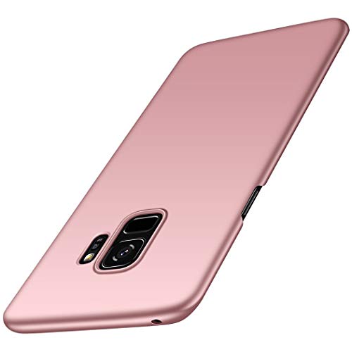 TXLING Coque Samsung Galaxy S9 PC Finition Matte [Ultra Leger] [Ultra Mince] Anti-Rayures Coque Rigide Etui Housse Full-Cover Case Pour Samsung Galaxy S9 -Or Rose von Bhuuno