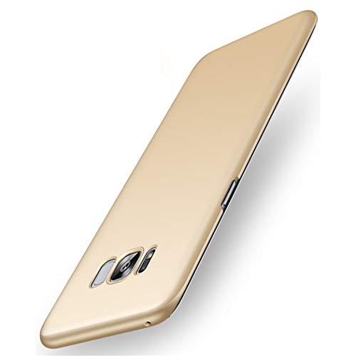 TXLING Ultra Dünn Hülle Kompatibel mit Samsung Galaxy S8 HülleSchutzhülle Handyhülle [Anti-Fingerabdruck] Abdeckung Hardcase PC Bumper Case für Samsung Galaxy S8 - Gold von Bhuuno