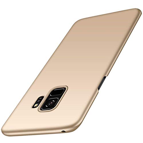 TXLING Ultra Dünn Hülle Kompatibel mit Samsung Galaxy S9 HülleSchutzhülle Handyhülle [Anti-Fingerabdruck] Abdeckung Hardcase PC Bumper Case für Samsung Galaxy S9 - Gold von Bhuuno