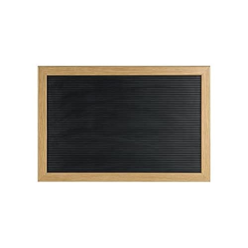 Bi-Office Anschlagtafel gerillt Eiche schwarz von Bi-Office