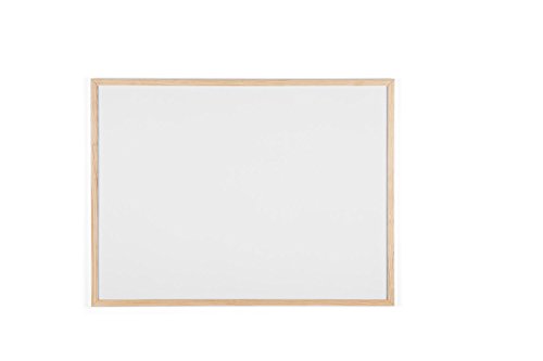 Bi-Office Budget Whiteboard mit Holzrahmen, trocken abwischbar, 5 Größen wählbar, 80 x 60 cm von Bi-Office