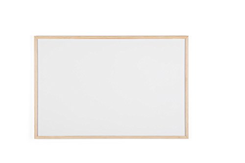 Bi-Office Budget Whiteboard mit Holzrahmen, trocken abwischbar, 5 Größen wählbar, 90 x 60 cm von Bi-Office