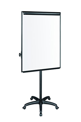 Bi-Office Classic - Mobile Flipchart mit Maya Aluminiumrahmen, Schwarz, 70x100 cm von Bi-Office