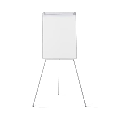 Bi-Office Dreibein Flipchart Grau, nicht-magnetisch, mit Stifteablage von Bi-Office