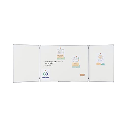 Bi-Office Earth Trio - Whiteboard Klapptafel mit 3 Weißwandtafeln, Magnetisch Emaillierte Oberflächen, 120 x 90/240 x 90 cm Bi-Office Earth Trio - Whiteboard Klapptafel mit 3 Weißwandtafeln, Magnetisch Emaillierte Oberflächen, 120 x 90/240 x 90 cm von Bi-Office