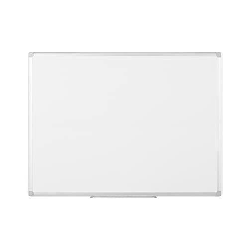 Bi-Office Earth - Umweltfreundliches Whiteboard, mit Aluminiumrahmen und Stifteablage, Magnettafel, Emaillierte Premiumoberfläche, 120 x 90 cm von Bi-Office